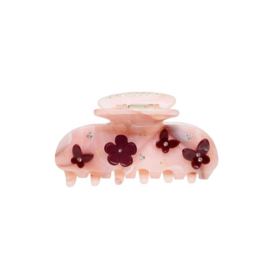 Sweetheart Clip in Bordeaux Chantilly Angel Food