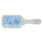 Custom Bamboo Paddle Brush in Blue Sugar with Emi Jay in baby blue stones