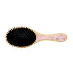 Flat Brush in Pink Chantilly bristle view