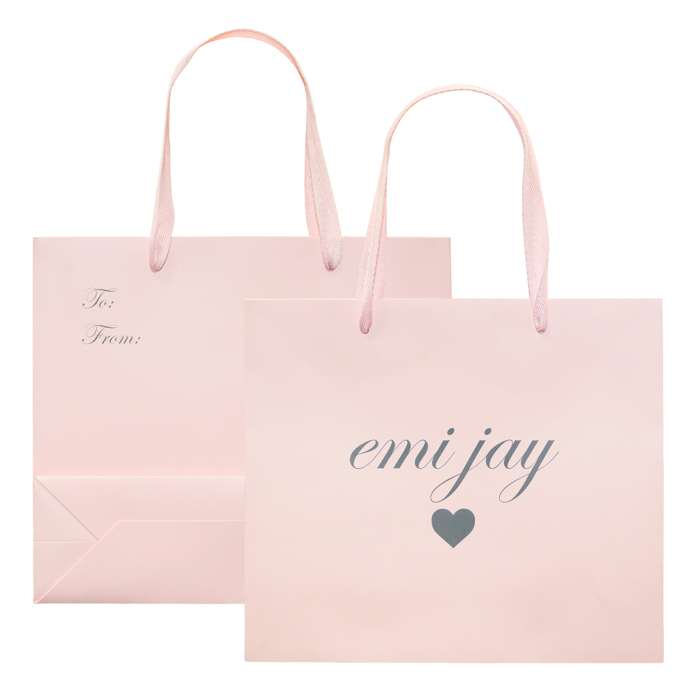 front and back of Limited Edition Emi Jay Gift Bag