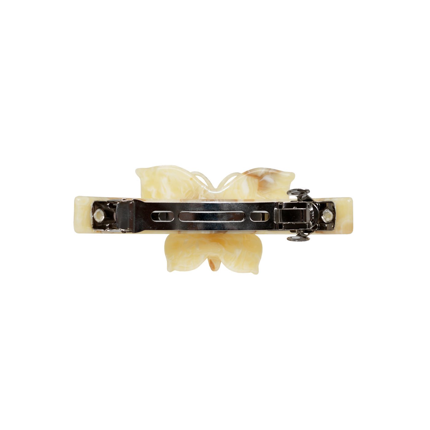 Ponytail Barrette in Chantilly Papillon barrette view