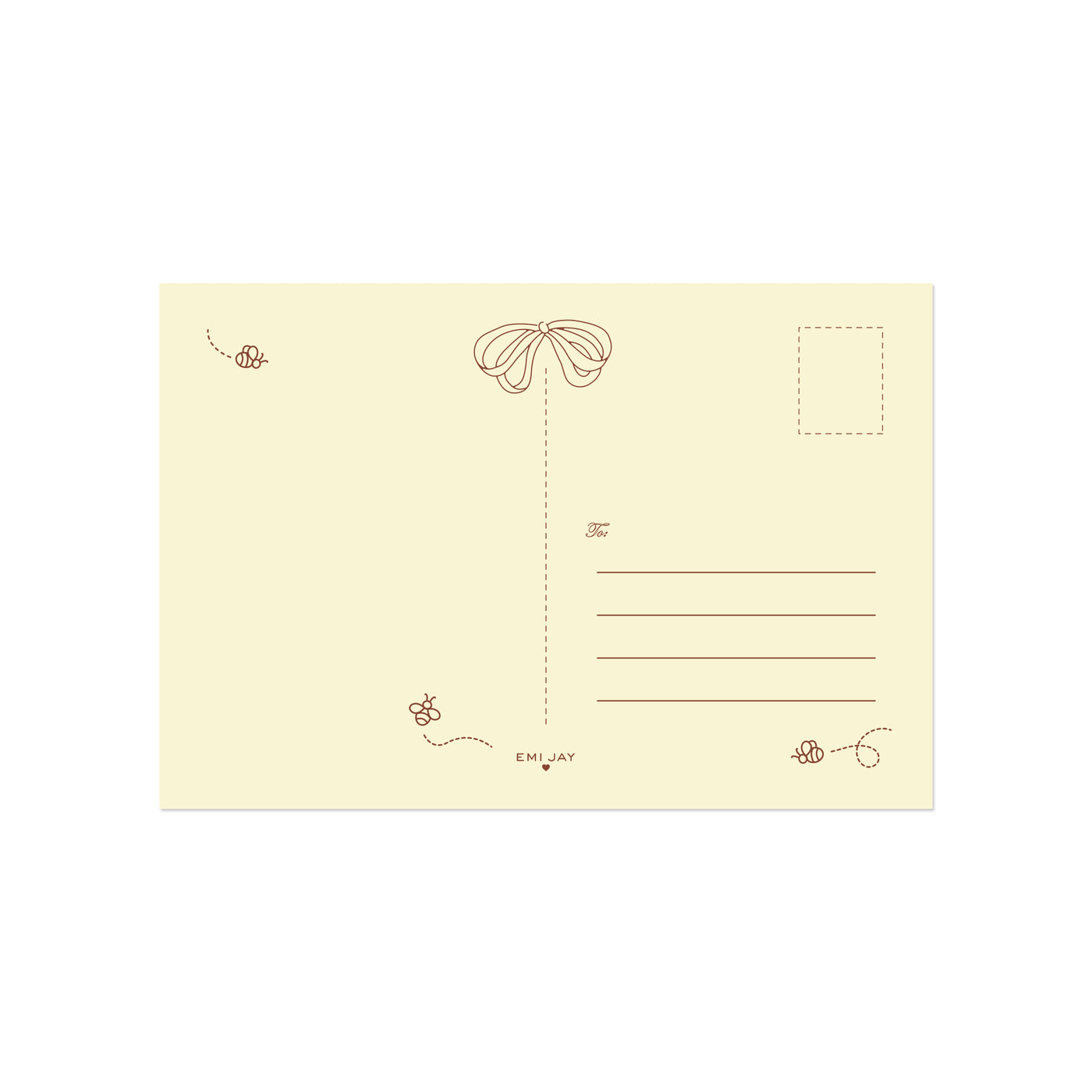 Sweet Like Honey Stationary Card front